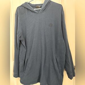 Under Armor Size XXL Long Sleeve Hooded T-shirt With Pockets In Front. BLUE